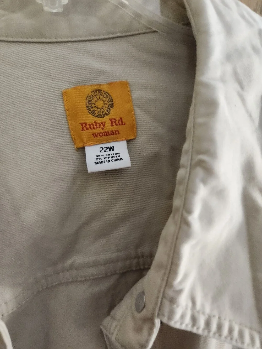 Ruby Rd. Cotton Button-Front Jacket - Picture 6 of 8